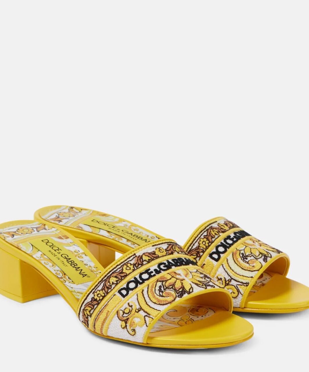 embroidered mules